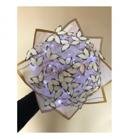 LED IŞIKLI KELEBEK BUKETİ
